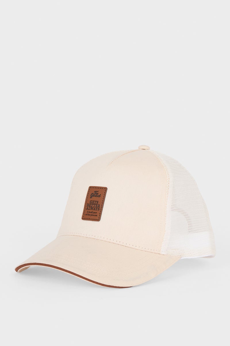 DeFacto Beige Man Man Woven Hat Casual - Image 1